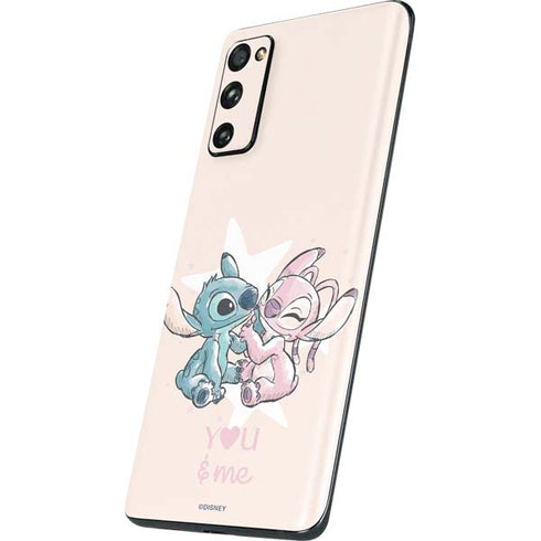 Disney Lilo and Stitch Stitch and Angel Galaxy S20 Fan Edition Skin